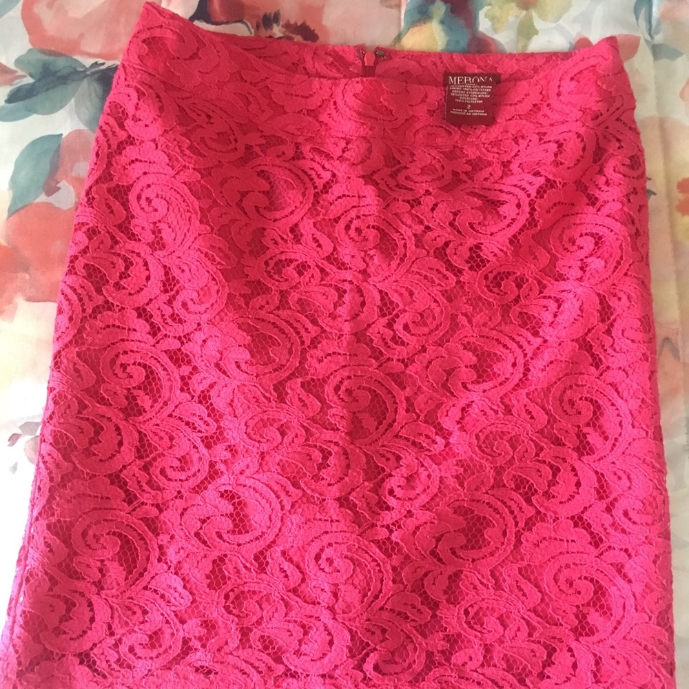 Hot Pink Merona Skirt, Size 2